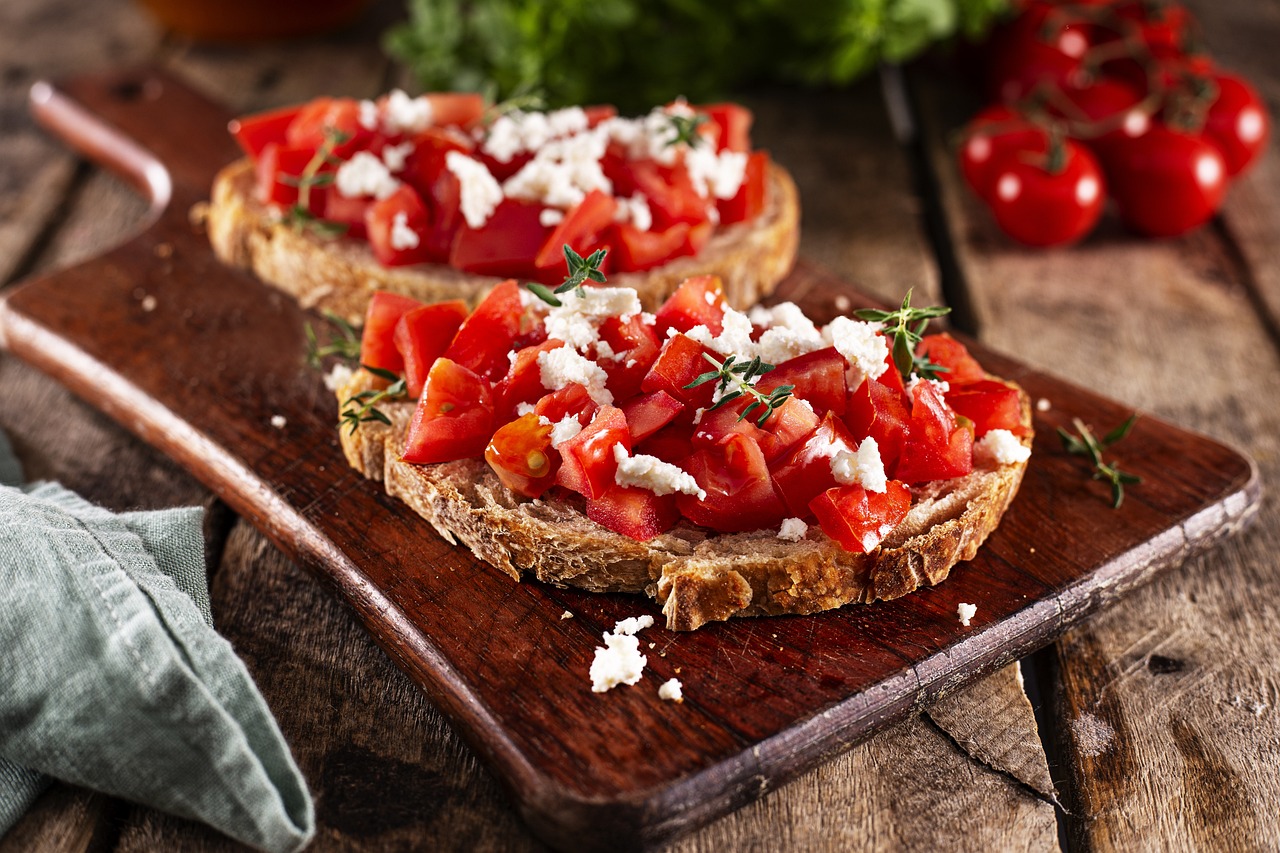 Greek Tomato with Feta Cheese Toast